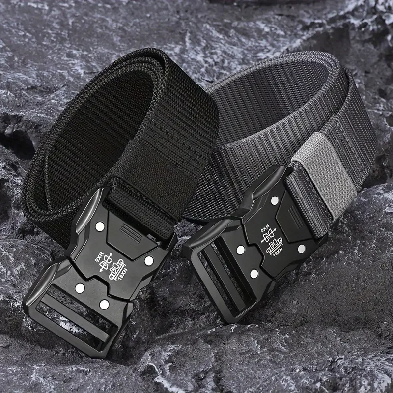 Cintur&oacute;n t&aacute;ctico: hebilla autom&aacute;tica duradera, perfecto para aventuras al aire libre, accesorios unisex para hombres y mujeres