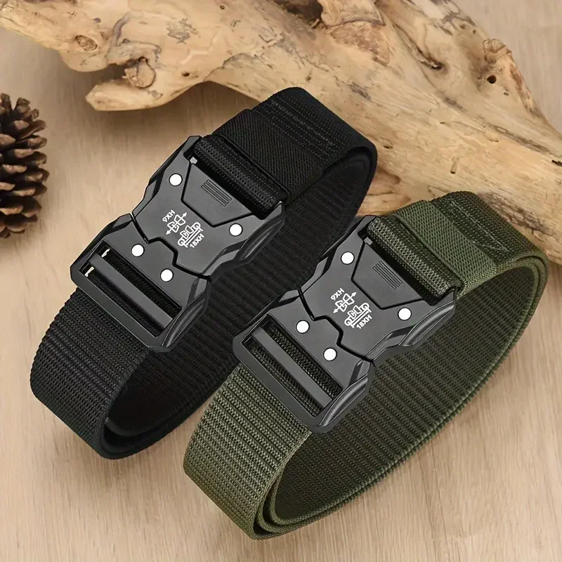 Cintur&oacute;n t&aacute;ctico: hebilla autom&aacute;tica duradera, perfecto para aventuras al aire libre, accesorios unisex para hombres y mujeres
