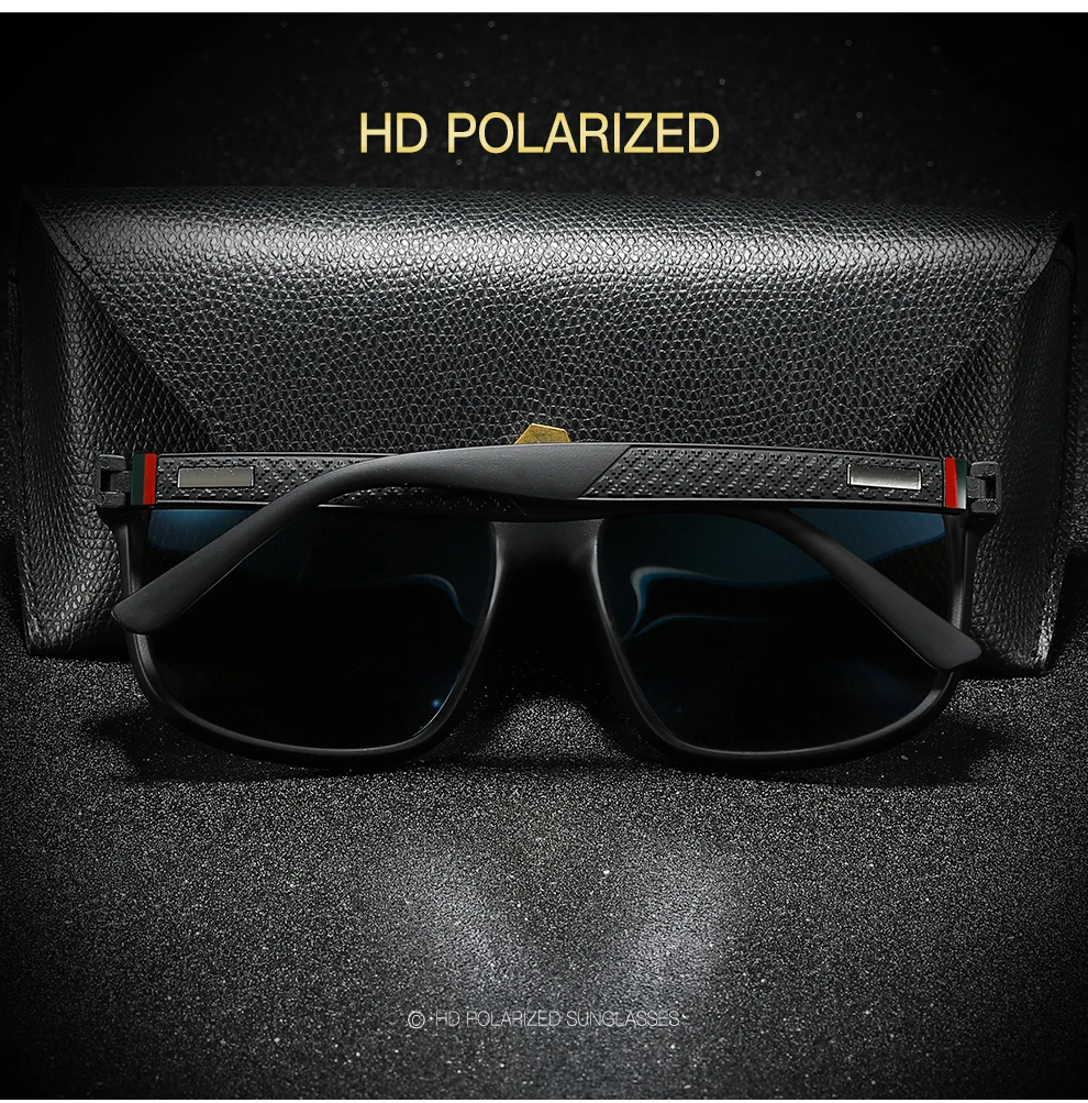 Gafas de sol cuadradas Vintage a la moda para hombre y mujer, gafas de sol de marca de lujo de dise&ntilde;ador para hombre, gafas para conducir y pescar UV400 para hombre