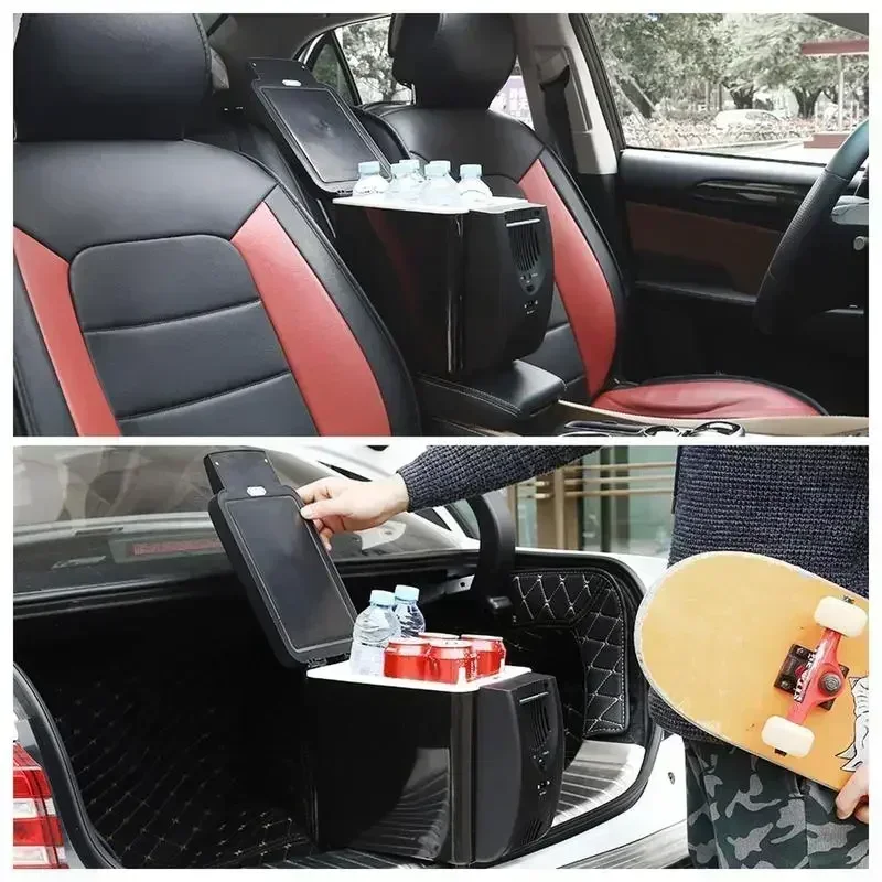 Mini refrigerador compacto portátil de 6L, refrigerador para coche de 12V, congelador para acampar, viajar, caja fría eléctrica, refrigerador de verano al aire libre Mini refrigerador compacto portátil de 6L, refrigerador para coche de 12V, congelador para acampar, viajar, caja fría eléctrica, refrigerador de verano al aire libre