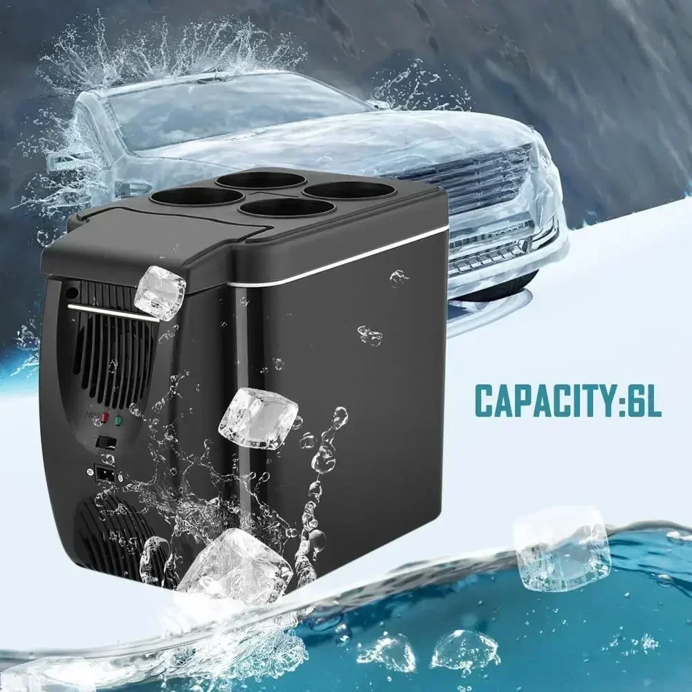 Mini refrigerador compacto portátil de 6L, refrigerador para coche de 12V, congelador para acampar, viajar, caja fría eléctrica, refrigerador de verano al aire libre Mini refrigerador compacto portátil de 6L, refrigerador para coche de 12V, congelador para acampar, viajar, caja fría eléctrica, refrigerador de verano al aire libre