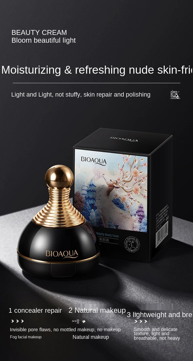 Maquillaje con almohadilla de aire, base hidratante permeable al aire, brillo Natural, control de aceite, crema BB de maquillaje, nuevo Maquillaje con almohadilla de aire, base hidratante permeable al aire, brillo Natural, control de aceite, crema BB de maquillaje, nuevo