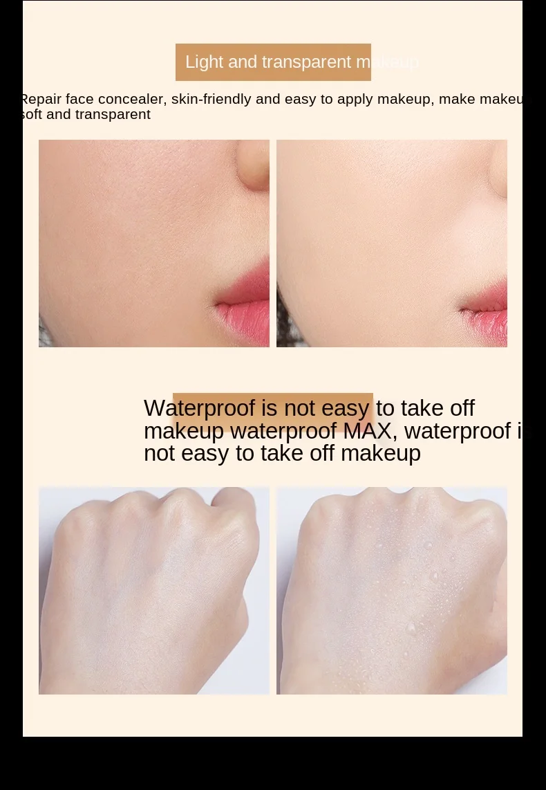 Maquillaje con almohadilla de aire, base hidratante permeable al aire, brillo Natural, control de aceite, crema BB de maquillaje, nuevo Maquillaje con almohadilla de aire, base hidratante permeable al aire, brillo Natural, control de aceite, crema BB de maquillaje, nuevo