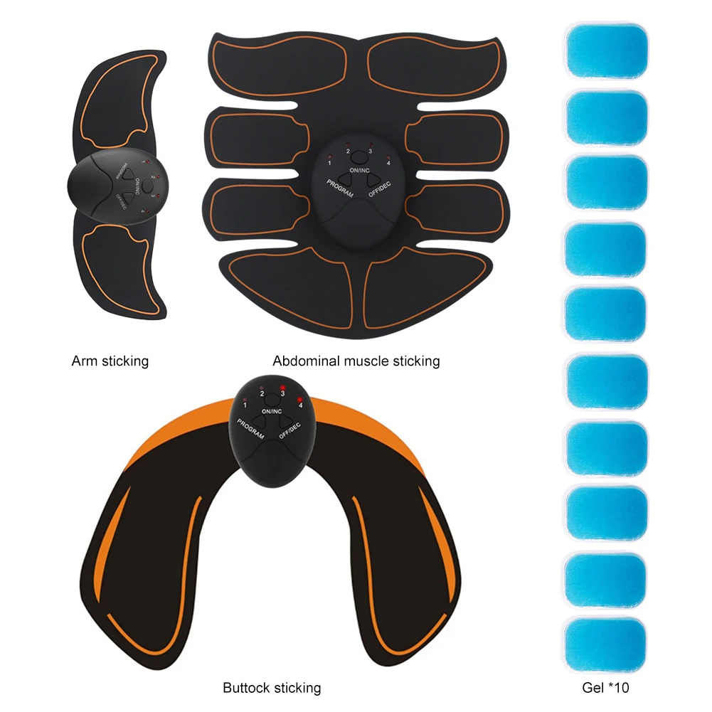 Estimulador muscular el&eacute;ctrico EMS inal&aacute;mbrico, entrenador de gl&uacute;teos y cadera, estimulador Abdominal ABS, Fitness, adelgazamiento corporal, vibrador masajeador
