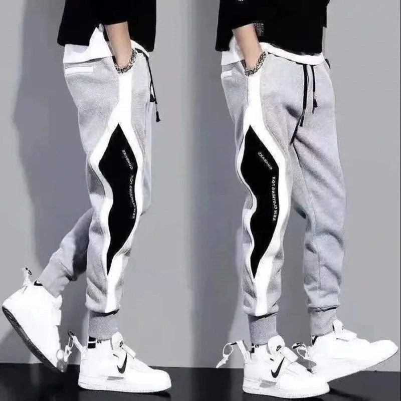 Pantalones deportivos para hombre, mallas holgadas para primavera y oto&ntilde;o, pantalones informales de entrenamiento para correr, pantalones de moda