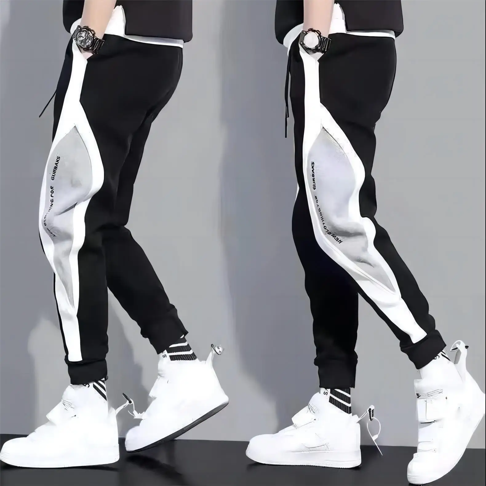 Pantalones deportivos para hombre, mallas holgadas para primavera y oto&ntilde;o, pantalones informales de entrenamiento para correr, pantalones de moda