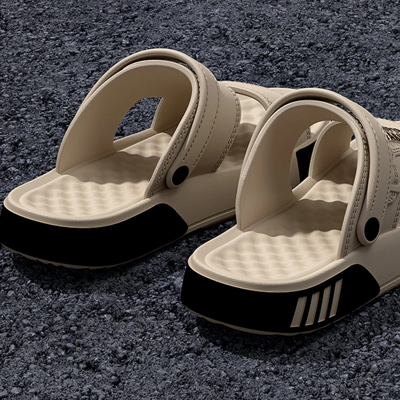 Zapatillas de hombre de verano EVA, sandalias deslizantes con plataforma de suela blanda, zapatos de playa para caminar en interiores y exteriores, chanclas, zapatos para el hogar para hombre