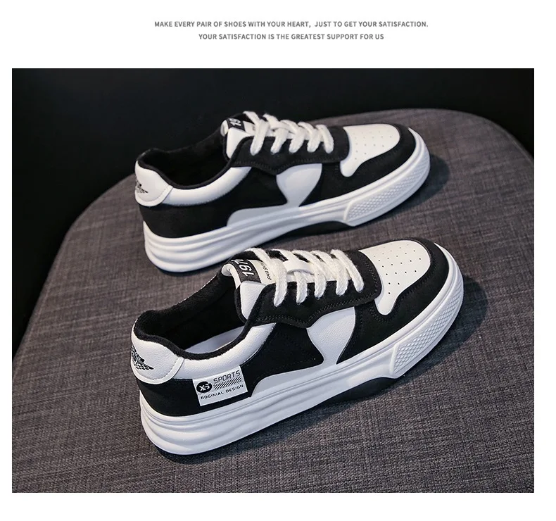2024 zapatos de plataforma, zapatillas de deporte para mujer, zapatos vulcanizados con plataforma, zapatos c&oacute;modos de moda para mujer, zapatillas informales, Tenis Masculino