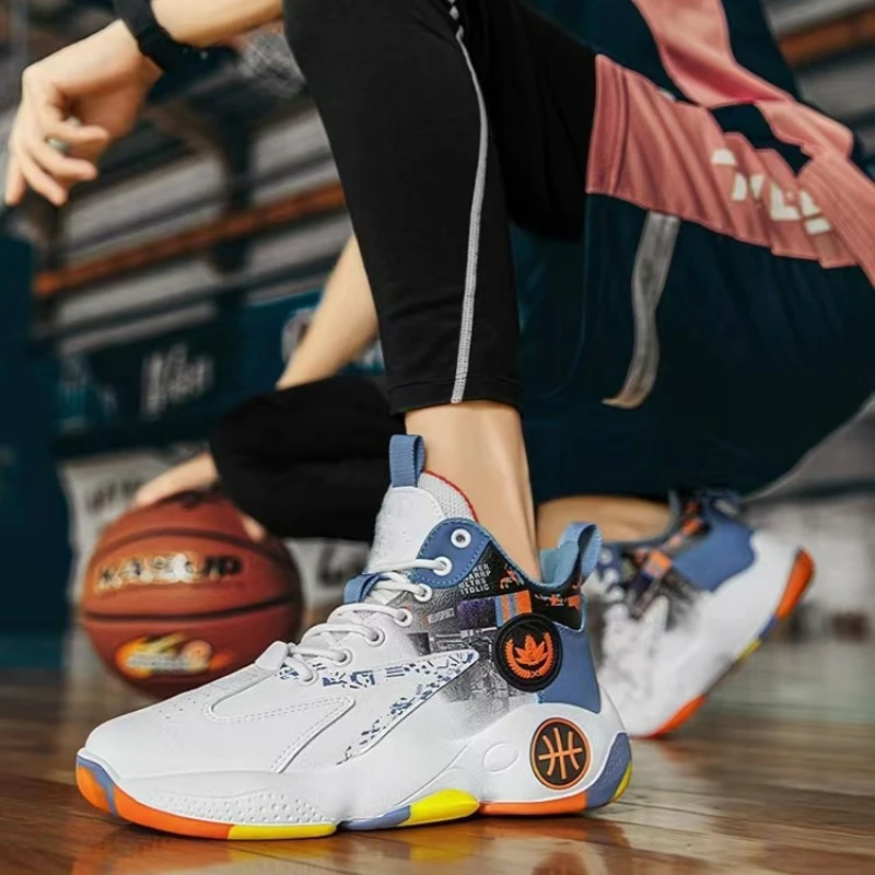 Trend Men's Shoes Breathable Sneakers High Quality Running Shoes New Platform Casual Shoe Non Slip High Top Men Basketball Shoes