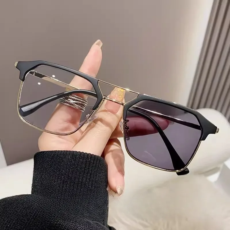 Gafas fotocrom&aacute;ticas antiradiaci&oacute;n para mujer, gafas con montura met&aacute;lica de transici&oacute;n, gafas UV400