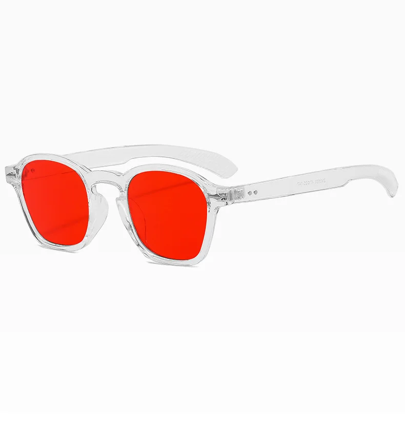 Gafas de sol cuadradas a la moda para mujer, gafas de sol de lujo amarillas y rojas, decoración Vintage, remaches, gafas redondas para conductor, gafas de sol para hombre UV400 para mujer Gafas de sol cuadradas a la moda para mujer, gafas de sol de lujo amarillas y rojas, decoración Vintage, remaches, gafas redondas para conductor, gafas de sol para hombre UV400 para mujer