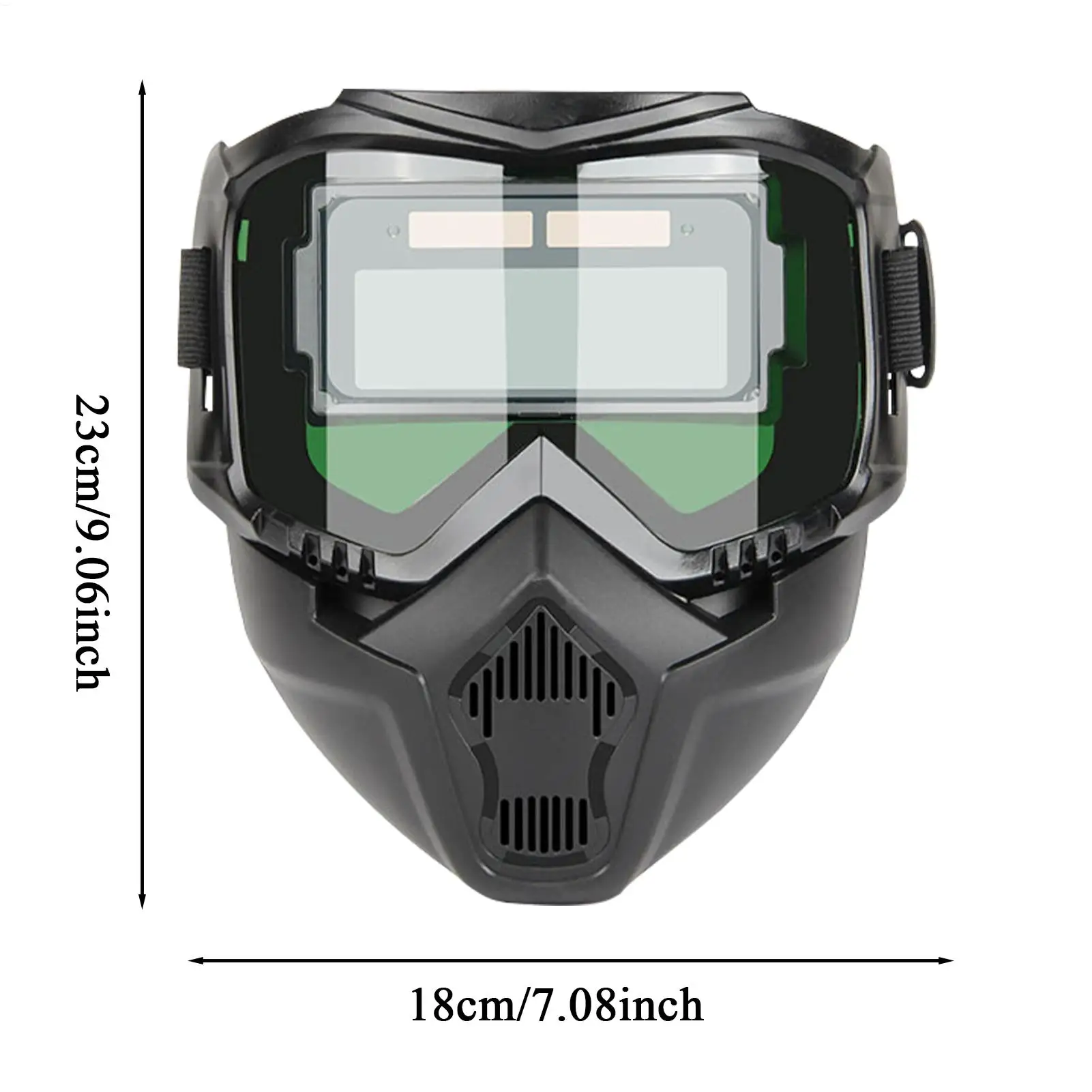 Casco de soldadura con oscurecimiento autom&aacute;tico, Protector de soldadura transpirable, Protector facial para soldador, capucha protectora de soldadura para pulir