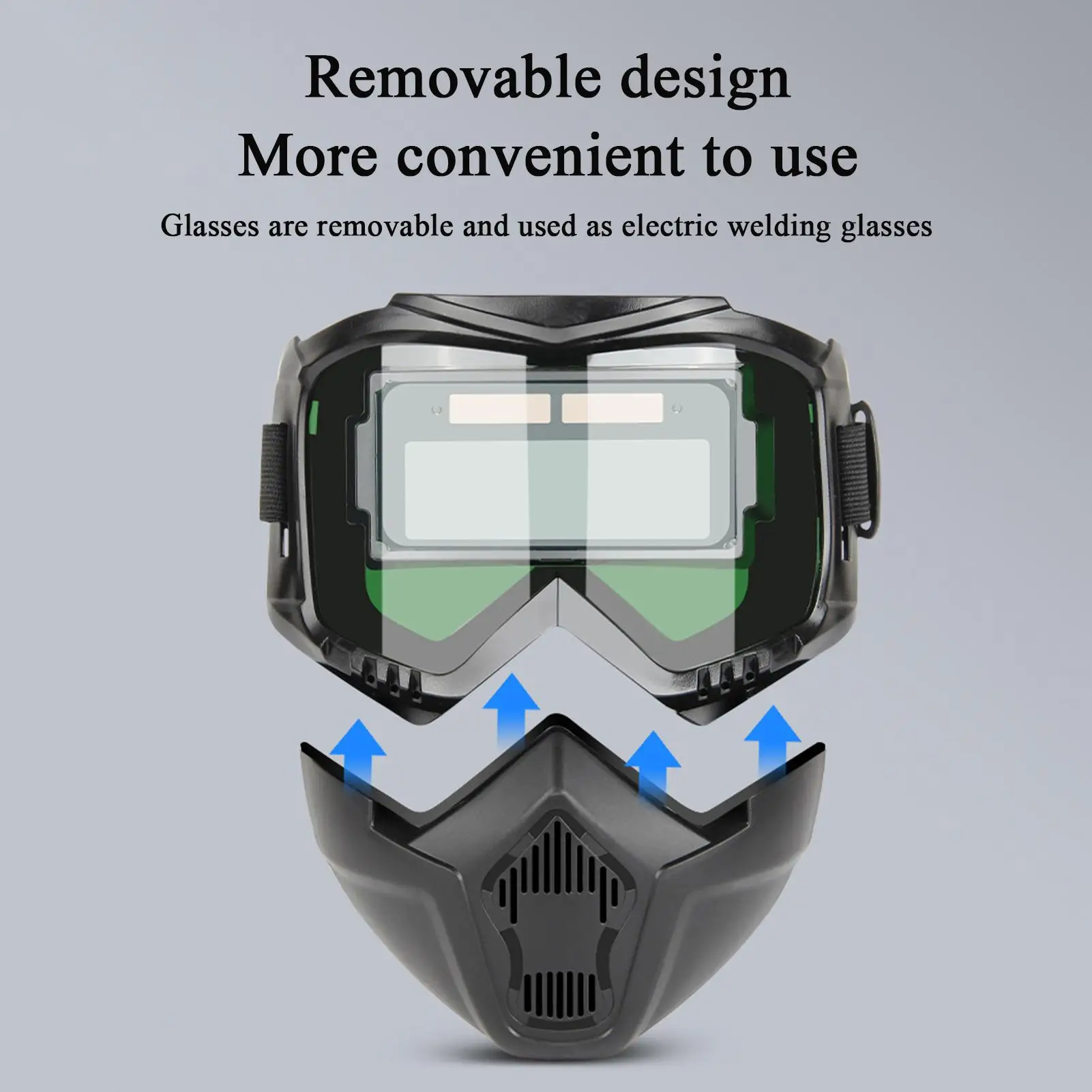 Casco de soldadura con oscurecimiento automático, Protector de soldadura transpirable, Protector facial para soldador, capucha protectora de soldadura para pulir Casco de soldadura con oscurecimiento automático, Protector de soldadura transpirable, Protector facial para soldador, capucha protectora de soldadura para pulir