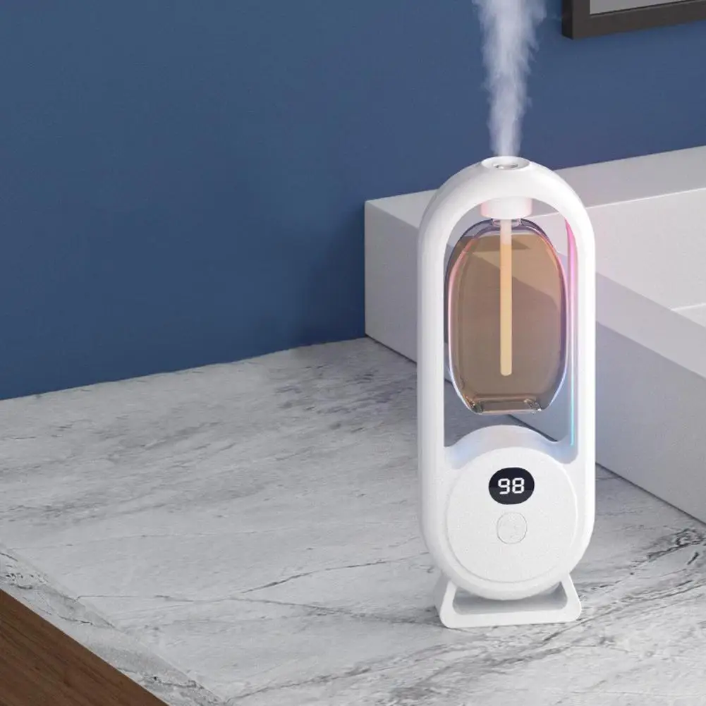 Difusor de fragancia automático, difusor de aceites esenciales alimentado por USB con pulverización y luz, fragancia casera para sala de estar, dormitorio Difusor de fragancia automático, difusor de aceites esenciales alimentado por USB con pulverización y luz, fragancia casera para sala de estar, dormitorio