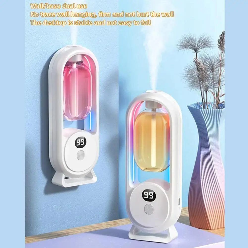 Difusor de fragancia automático, difusor de aceites esenciales alimentado por USB con pulverización y luz, fragancia casera para sala de estar, dormitorio Difusor de fragancia automático, difusor de aceites esenciales alimentado por USB con pulverización y luz, fragancia casera para sala de estar, dormitorio