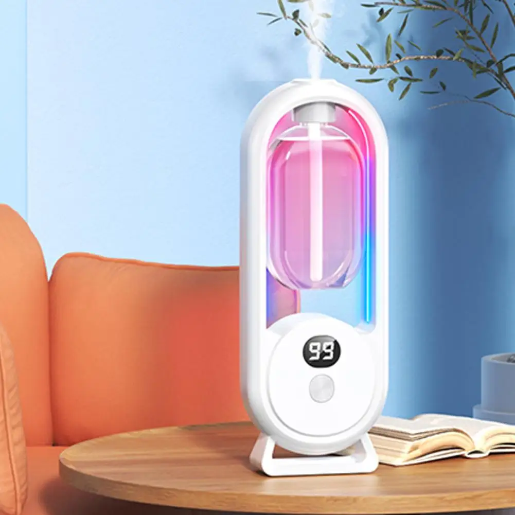 Difusor de fragancia automático, difusor de aceites esenciales alimentado por USB con pulverización y luz, fragancia casera para sala de estar, dormitorio Difusor de fragancia automático, difusor de aceites esenciales alimentado por USB con pulverización y luz, fragancia casera para sala de estar, dormitorio