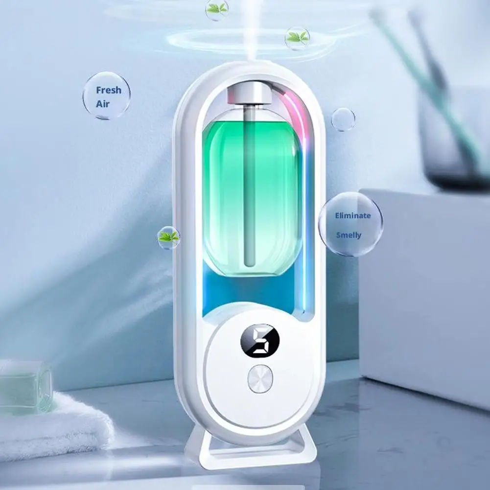 Difusor de fragancia automático, difusor de aceites esenciales alimentado por USB con pulverización y luz, fragancia casera para sala de estar, dormitorio Difusor de fragancia automático, difusor de aceites esenciales alimentado por USB con pulverización y luz, fragancia casera para sala de estar, dormitorio