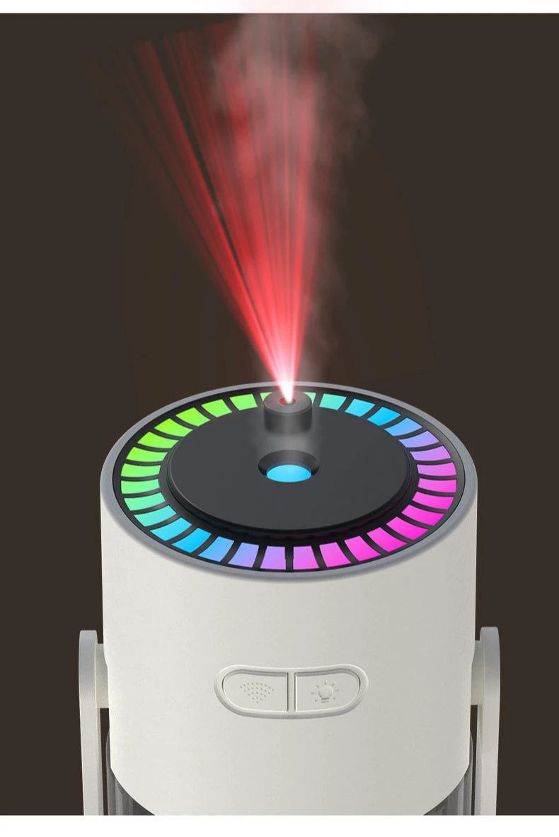 Humidificador de proyecci&oacute;n de cielo estrellado creativo, Mini humidificador de aire giratorio para coche con luz LED, difusor de Aroma el&eacute;ctrico USB para dormitorio
