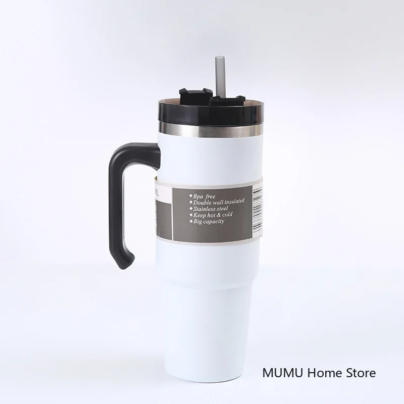 Termo de acero inoxidable de 20oz/30oz, botella de agua con aislamiento para coche, termo para deportes al aire libre, mantiene el fr&iacute;o y el calor, taza t&eacute;rmica