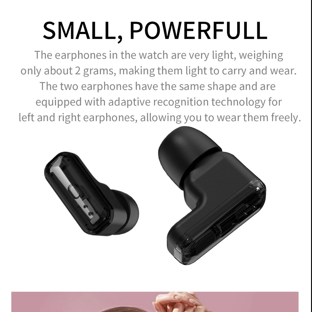 2 en 1 TWS auriculares reloj inteligente 1,39 “hombres mujeres deporte Fitness ritmo cardíaco salud relojes auriculares reducción de ruido música Smartwatch 2 en 1 TWS auriculares reloj inteligente 1,39