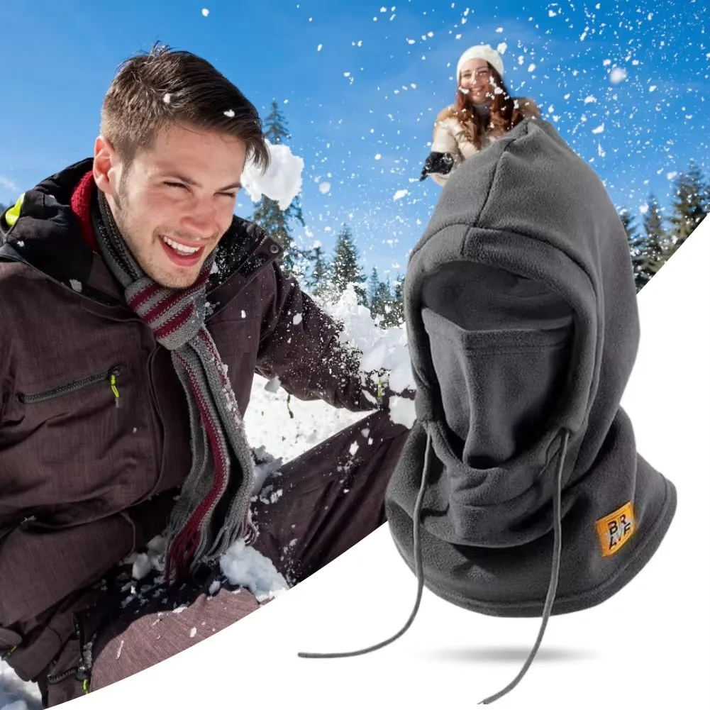Gorro c&aacute;lido de invierno con m&aacute;scara y calentador de cuello Pasamonta&ntilde;as 3 en 1 a prueba de viento para hombres y mujeres Gorro enmascarado Ciclismo Protecci&oacute;n contra el clima fr&iacute;o