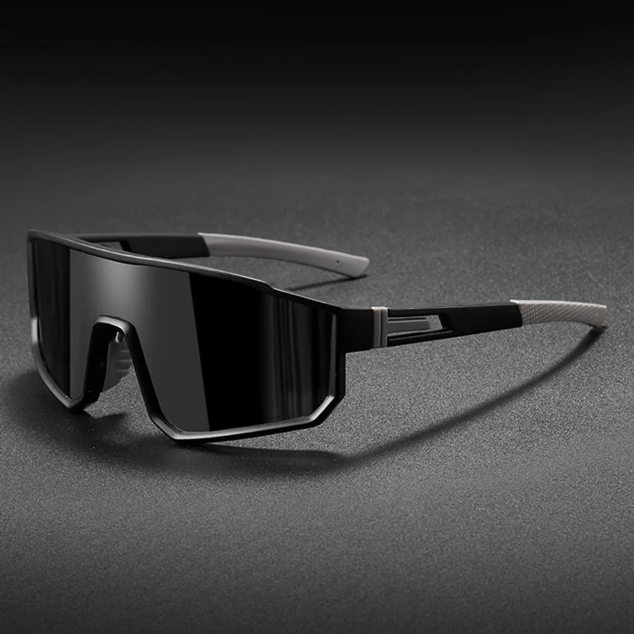 Gafas de ciclismo de gran tama&ntilde;o para hombre, gafas de sol con revestimiento colorido a prueba de viento para bicicleta, deportes al aire libre, motocicleta