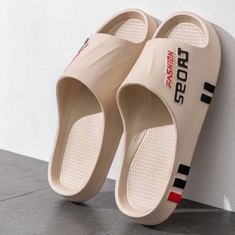 Zapatillas de masaje a la moda para hombre, sandalias para interiores y exteriores, chanclas de playa, chanclas de suela gruesa para mujer, zapatillas de ducha antideslizantes de verano para hombre