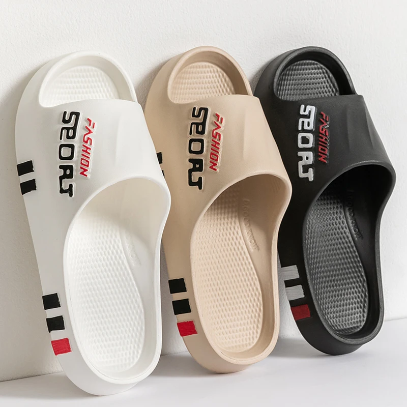 Zapatillas de masaje a la moda para hombre, sandalias para interiores y exteriores, chanclas de playa, chanclas de suela gruesa para mujer, zapatillas de ducha antideslizantes de verano para hombre