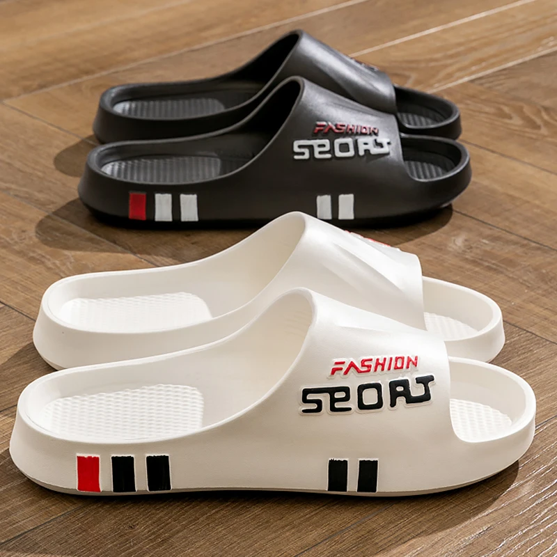 Zapatillas de masaje a la moda para hombre, sandalias para interiores y exteriores, chanclas de playa, chanclas de suela gruesa para mujer, zapatillas de ducha antideslizantes de verano para hombre