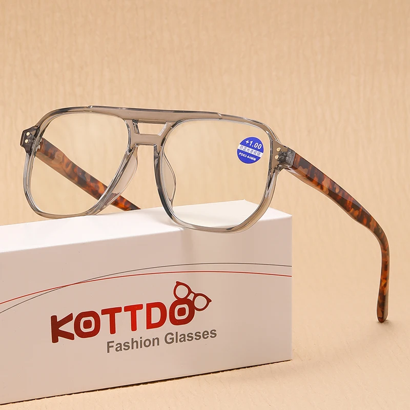 Nuevas gafas de lectura de moda para hombres con patas de resorte y sin diseño de sujeción facial, gafas antiluz azul para presbicia e hipermetropía Nuevas gafas de lectura de moda para hombres con patas de resorte y sin diseño de sujeción facial, gafas antiluz azul para presbicia e hipermetropía