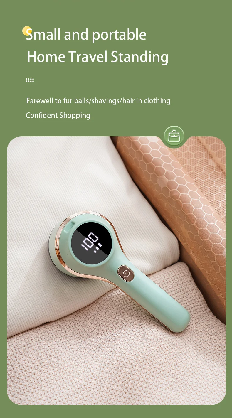 Quitapelusas para ropa, recortador de bolas de pelo, pelusas, pelusas, ropa, su&eacute;ter, tela, afeitadora con LED, el&eacute;ctrico Digital, Remo de pelusas