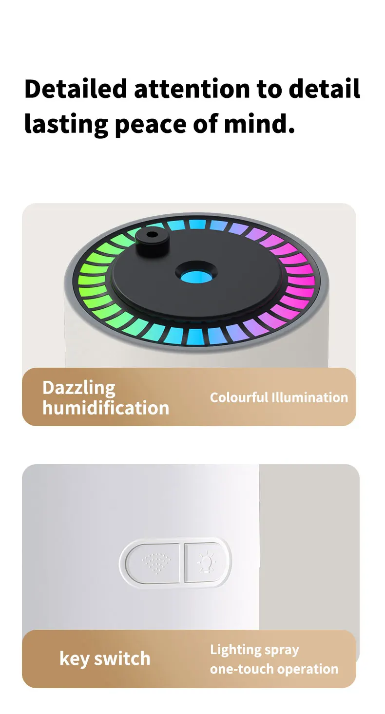 Humidificador de aire de escritorio para coche, proyecci&oacute;n de cielo estrellado, humidificador con cabezal m&oacute;vil, hidrataci&oacute;n creativa, m&aacute;quina con cabezal m&oacute;vil en aerosol USB