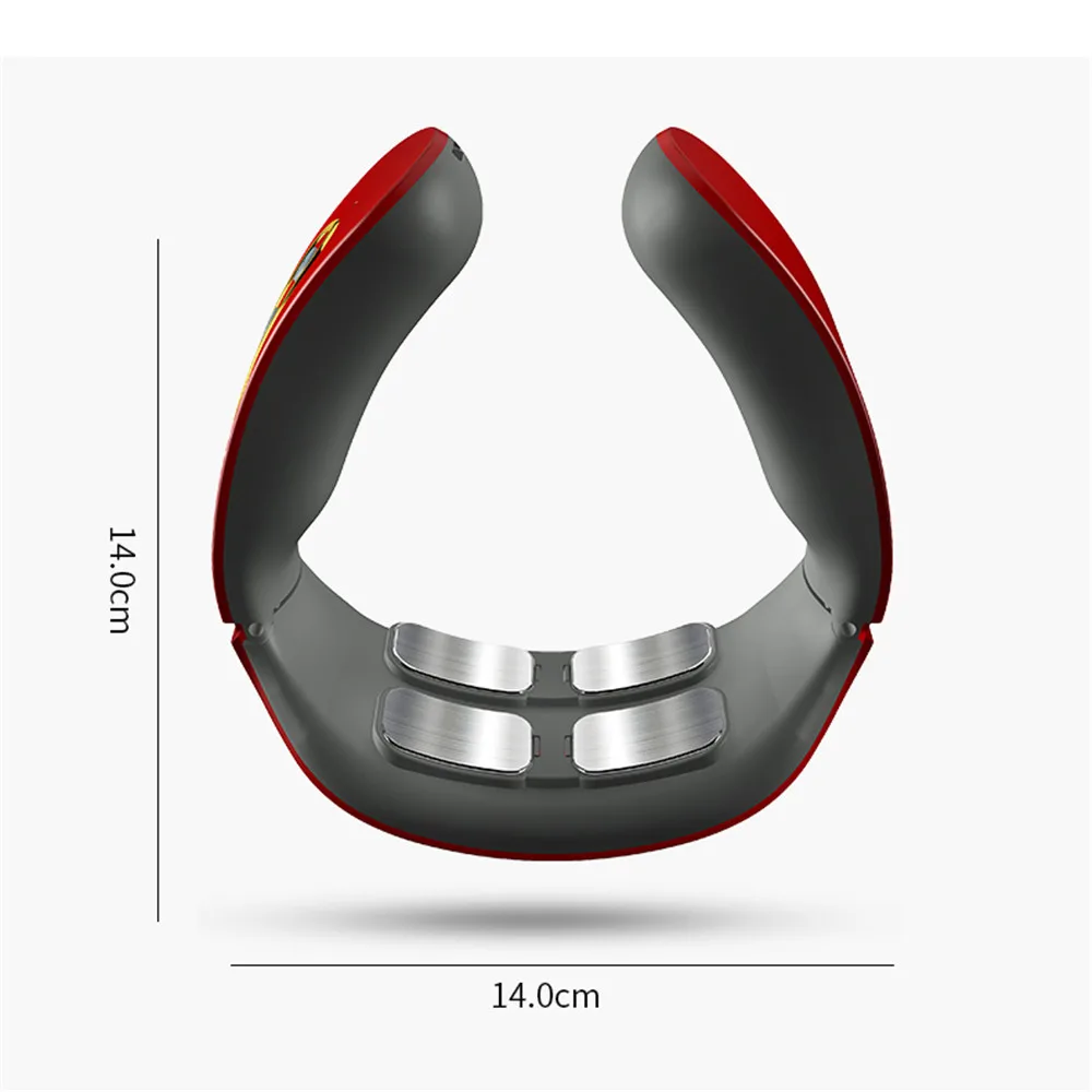 Masajeador el&eacute;ctrico de pulso para cuello y hombros, 6 modos, 9 niveles, calor ajustable, v&eacute;rtebra cervical, relajaci&oacute;n, alivio del dolor, amasadora