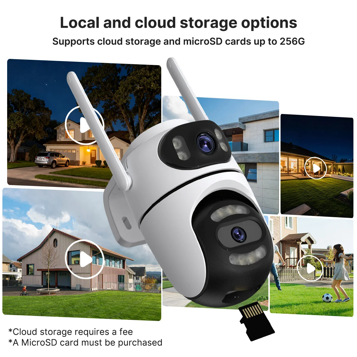 C&aacute;mara PTZ de 8MP, 4K, HD, Wifi, aplicaci&oacute;n iCsee, lente Dual, pantallas duales, c&aacute;mara IP de videovigilancia, seguimiento Ai, CCTV de seguridad para el hogar al aire libre