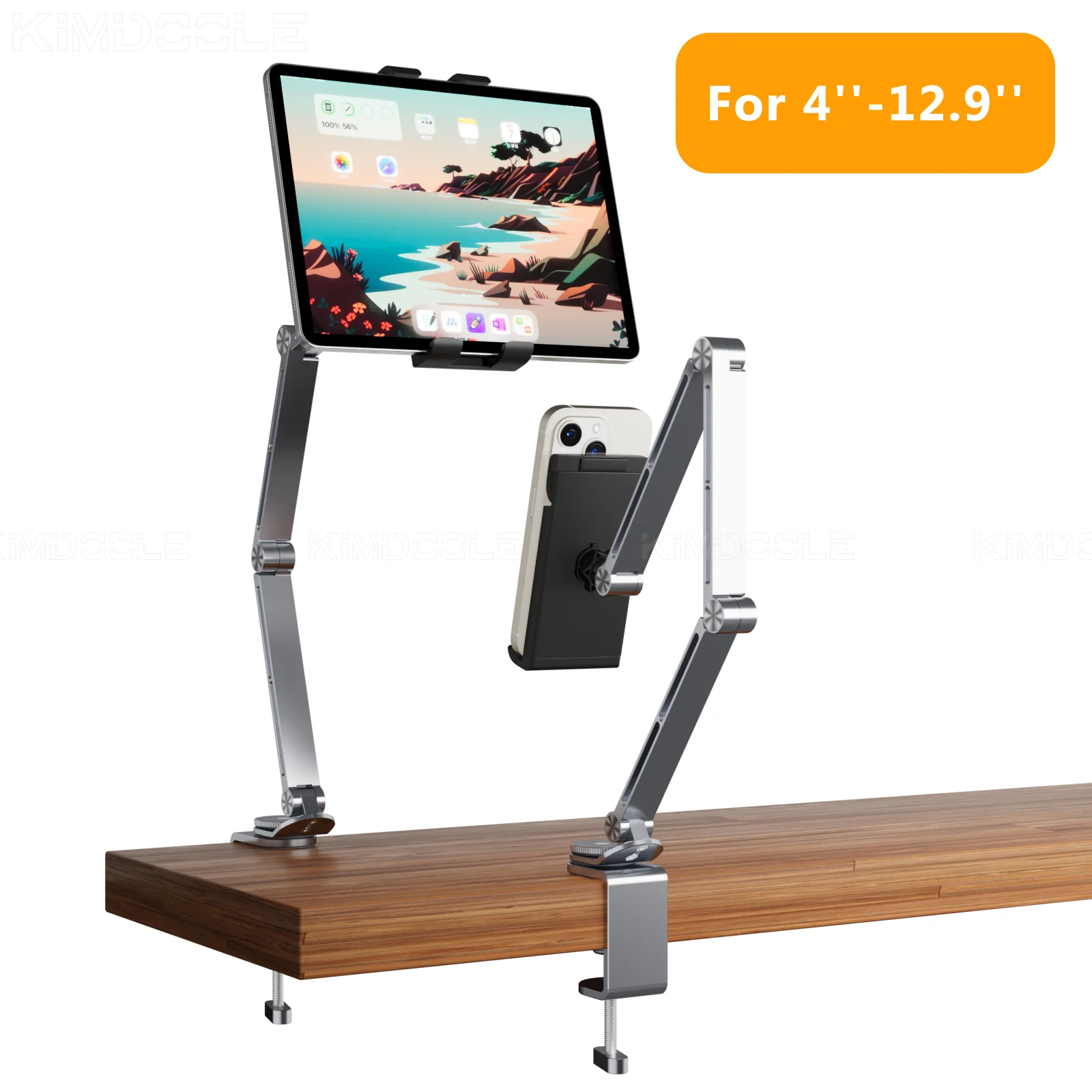 Soporte para tableta Artpowers, soporte para Monitor port&aacute;til, soporte para tel&eacute;fono, port&aacute;til, soporte giratorio ajustable para tableta con Clip