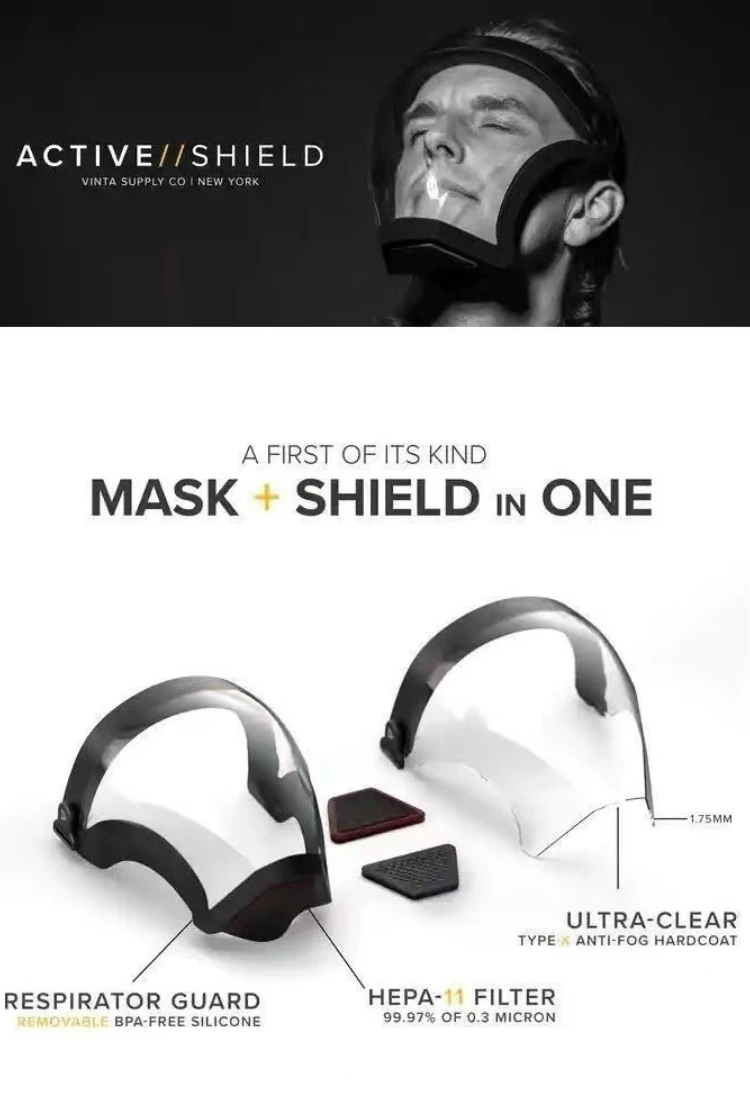 M&aacute;scara de protecci&oacute;n de trabajo Escudo Facial transparente Protector Facial transparente Pantalla protectora de cara Accesorios de cocina Gadgets
