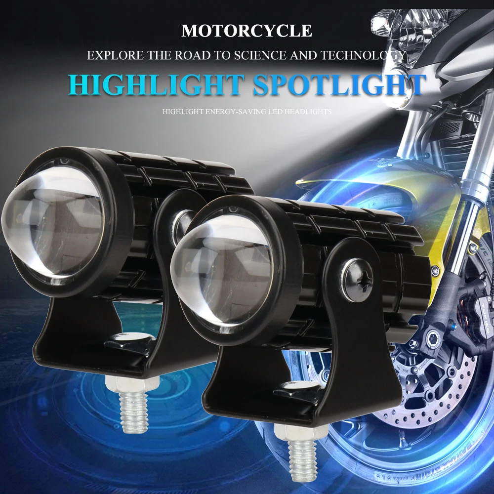 Mini luz de conducci&oacute;n para motocicleta, faro doble Colo, l&aacute;mpara de foco auxiliar R, ATV, Scooter, accesorios de luz antiniebla, 12V