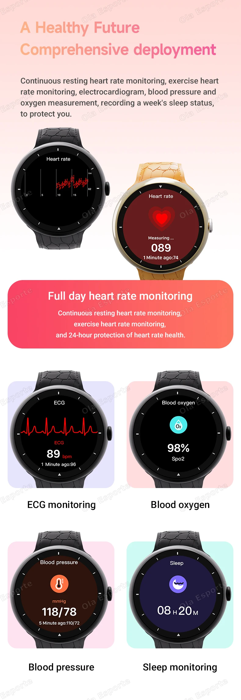 Reloj inteligente 7 en 1 con correa, reloj deportivo para hombres y mujeres, pantalla AMOLED, GPS, llamadas Bluetooth, reloj inteligente resistente al agua para Android IOS 2025, nuevo