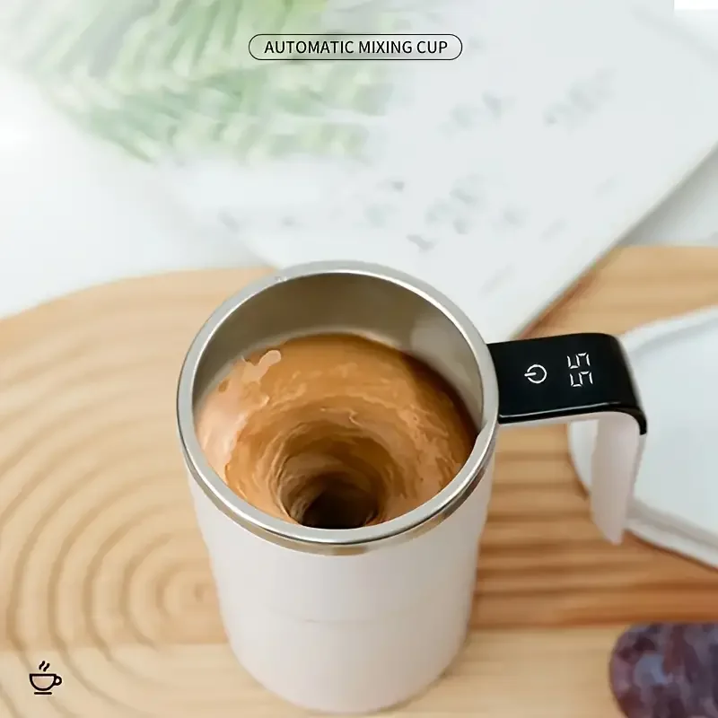 Pantalla LED de taza de caf&eacute; mezcladora inteligente | Carga USB | funci&oacute;n de mezcla magn&eacute;tica