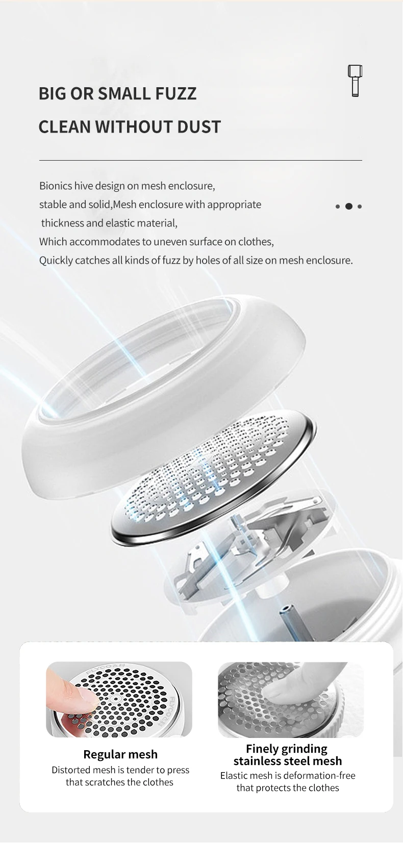 Eliminador de pelusas para ropa, eliminador de pelusas de pellets el&eacute;ctrico, afeitadora de bolas de pelo de tela port&aacute;til recargable, elimina pelusa de ropa