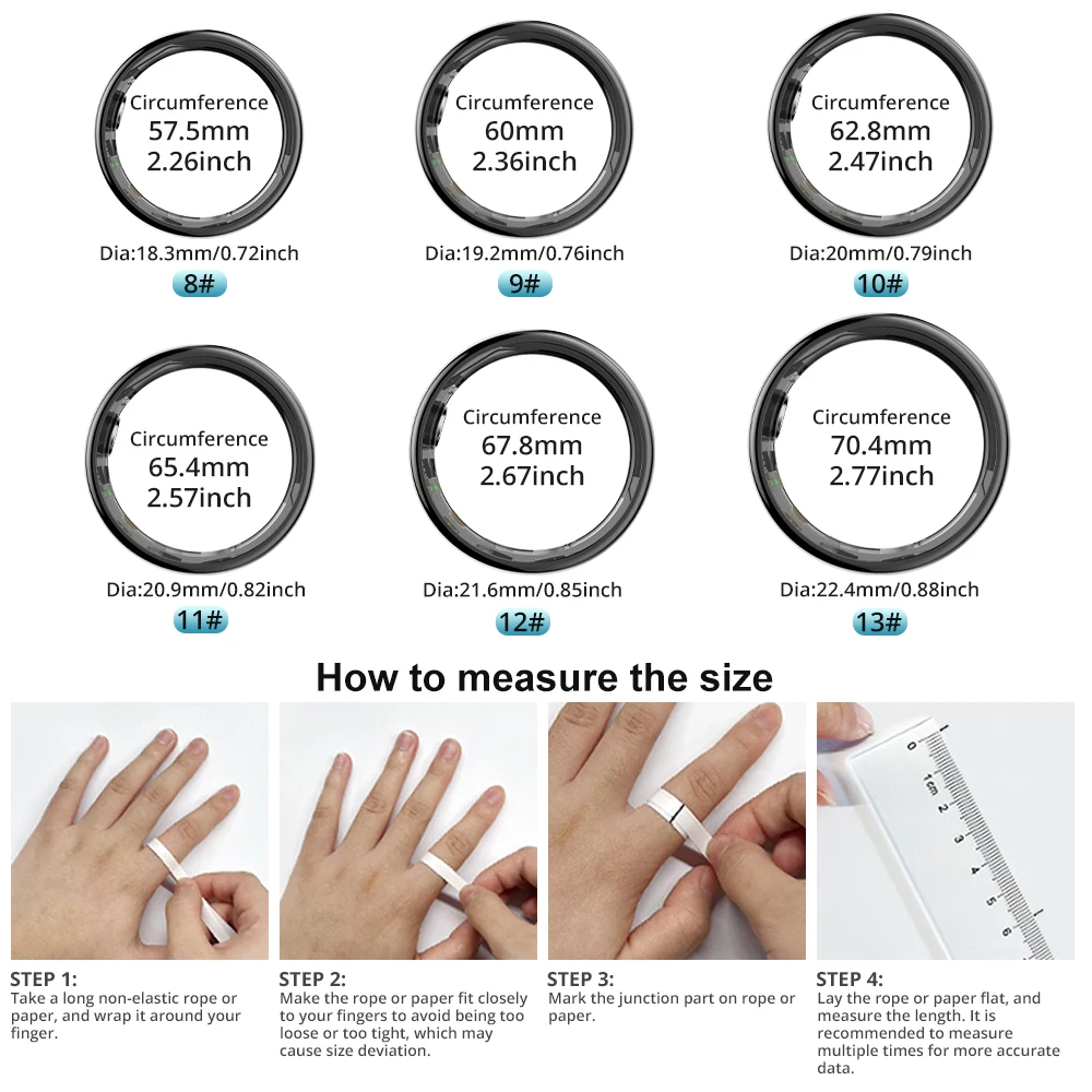 2024 COLMI R09 Smart Ring Hombres Mujeres con estuche de carga, monitor de salud y sueño, monitor de temperatura de la piel, duración de la batería de 60 días 2024 COLMI R09 Smart Ring Hombres Mujeres con estuche de carga, monitor de salud y sueño, monitor de temperatura de la piel, duración de la batería de 60 días