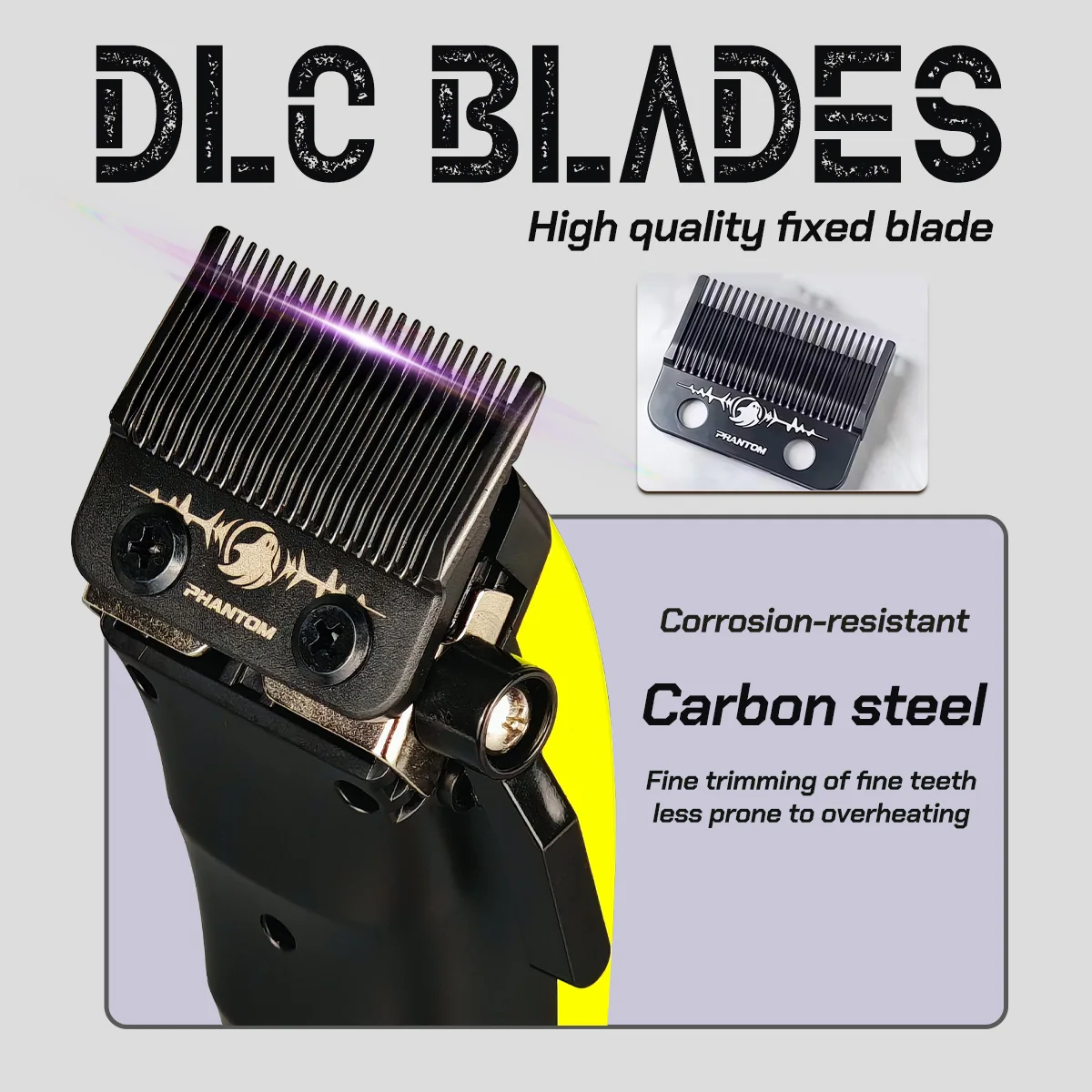 Cortadora de pelo profesional DK, Motor sin escobillas con Rotor externo de 7500RPM, cortadora de pelo con cuchilla DLC, afeitadora de peluquero BRDCLIP 609 10000RPM