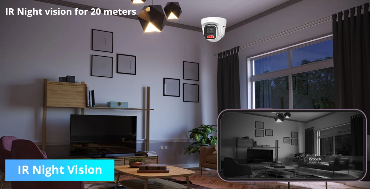 C&aacute;mara IP de 5MP POE vigilancia interior H.265 Audio bidireccional CCTV c&aacute;mara de visi&oacute;n nocturna a Color para sistema POE XMEye Pro c&aacute;mara iCSee