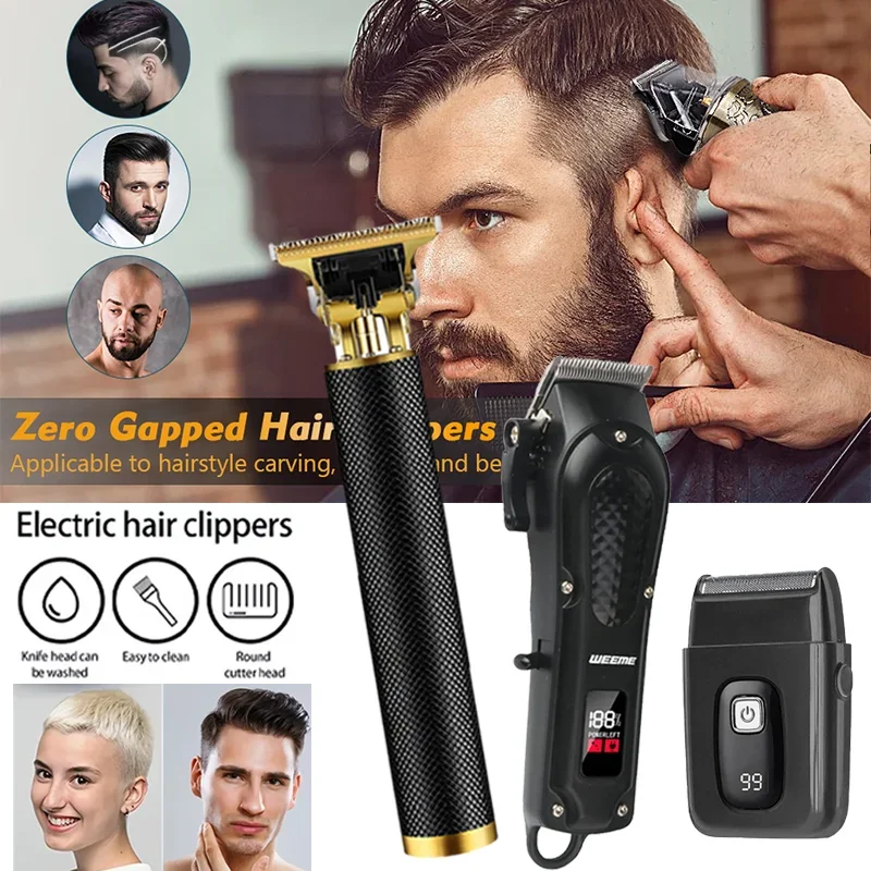 Cortadora de peluquero USB 2025 - Kit de cortadora de pelo recargable inalámbrico/LCD de 0 mm de grado profesional con cortadora de pelo con diseño de dragón/buda Cortadora de peluquero USB 2025 - Kit de cortadora de pelo recargable inalámbrico/LCD de 0 mm de grado profesional con cortadora de pelo con diseño de dragón/buda