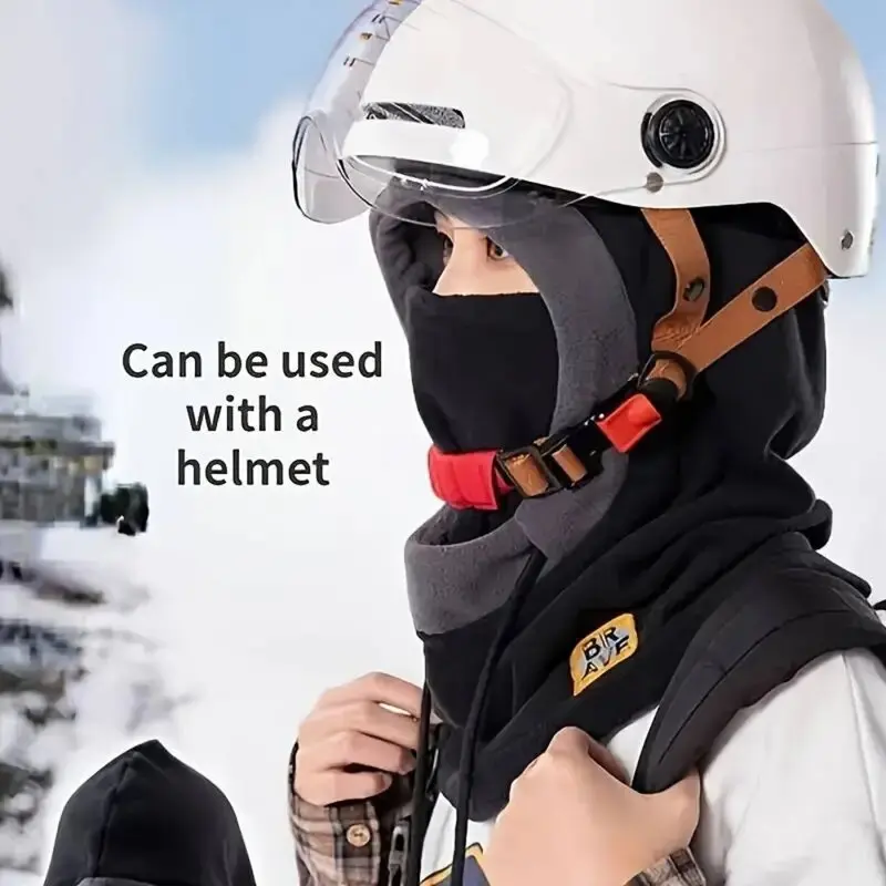 Gorro cálido de invierno con máscara y calentador de cuello Pasamontañas 3 en 1 a prueba de viento para hombres y mujeres Gorro enmascarado Ciclismo Protección contra el clima frío Gorro cálido de invierno con máscara y calentador de cuello Pasamontañas 3 en 1 a prueba de viento para hombres y mujeres Gorro enmascarado Ciclismo Protección contra el clima frío
