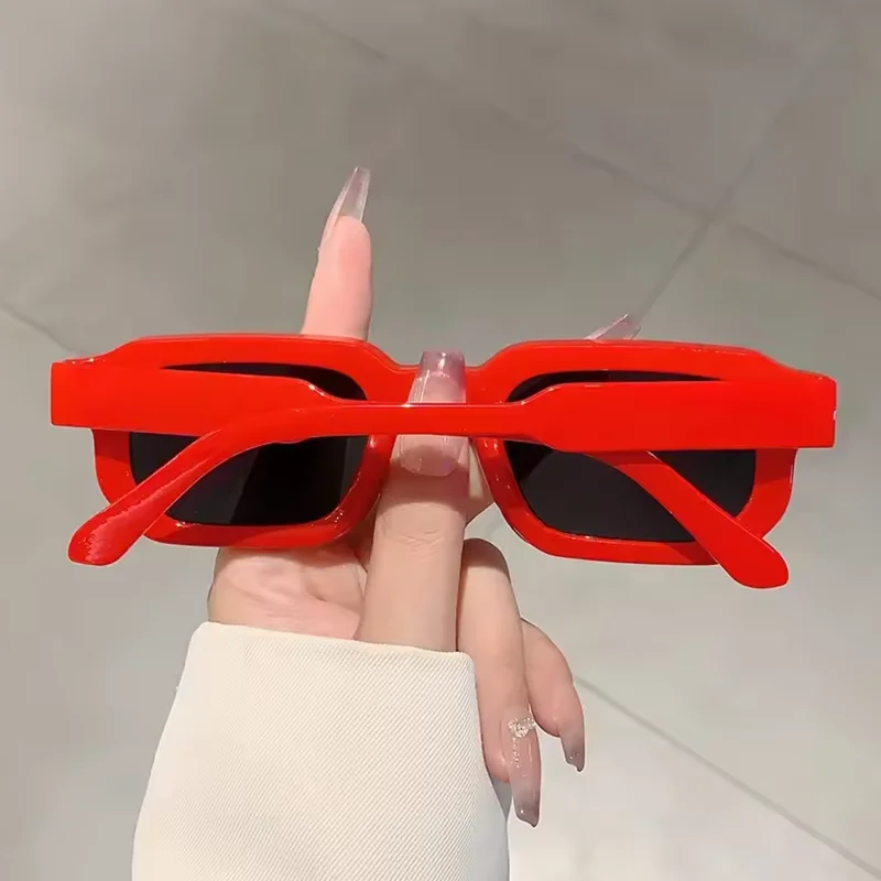 Nuevas gafas de sol con montura rectangular Vintage para hombre, gafas de sol Retro a la moda, gafas de dise&ntilde;o de marca de lujo, gafas UV400 para mujer