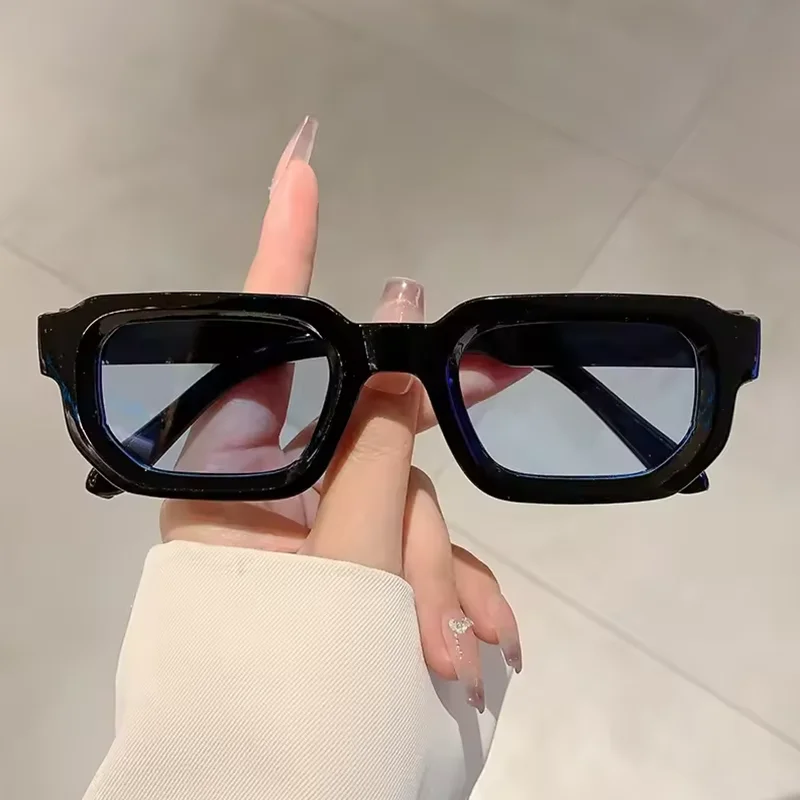 Nuevas gafas de sol con montura rectangular Vintage para hombre, gafas de sol Retro a la moda, gafas de dise&ntilde;o de marca de lujo, gafas UV400 para mujer