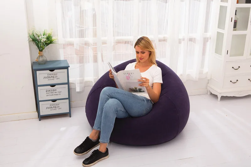 Sof&aacute; inflable perezoso grande, sillas, tumbona de PVC, asiento, puf, sof&aacute;, tatami, suministro para sala de estar, Camping al aire libre
