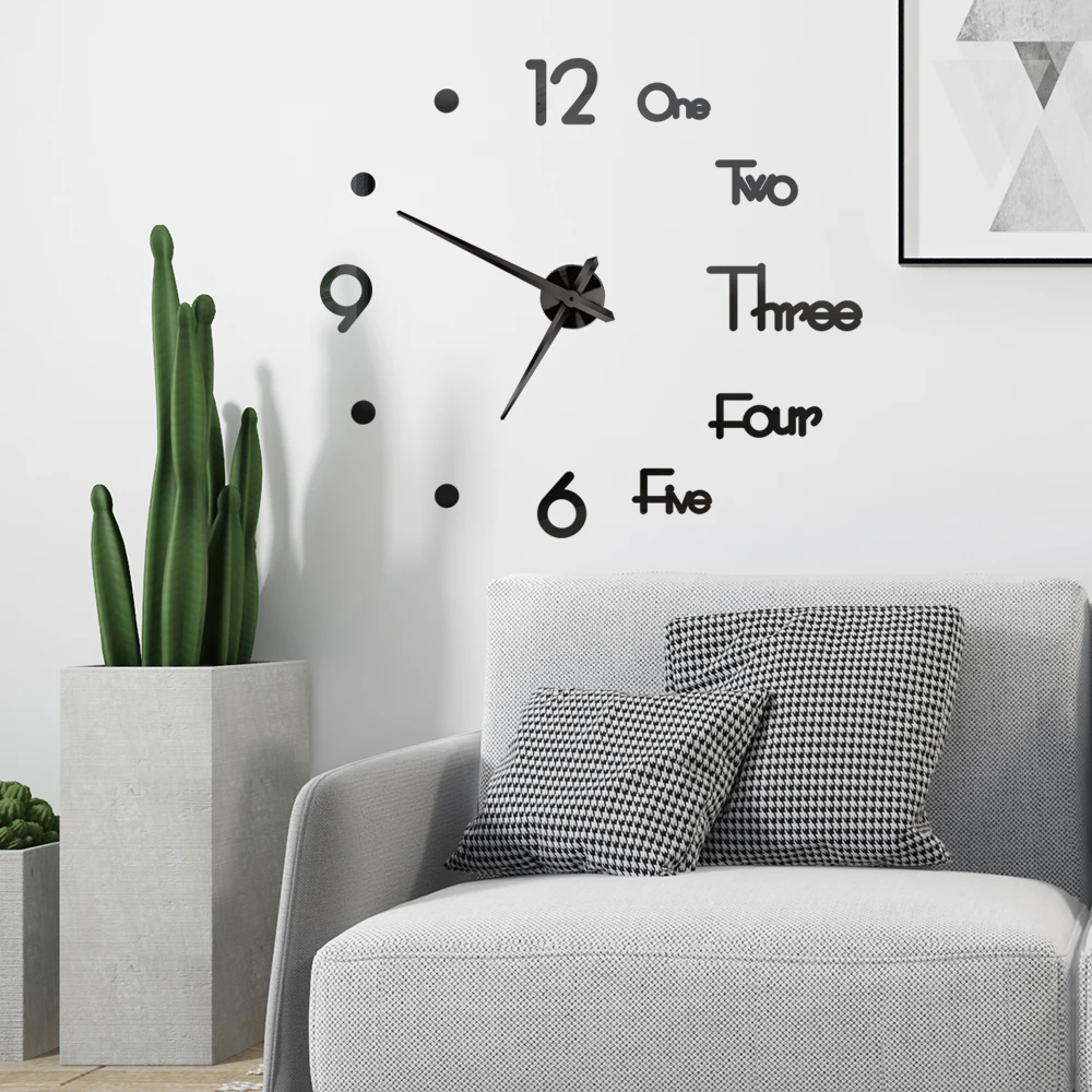 Reloj de pared 3D DIY, relojes de pared grandes, pegatinas de espejo acrílico para sala de estar moderna, reloj de cuarzo autoadhesivo, decoración silenciosa para el hogar Reloj de pared 3D DIY, relojes de pared grandes, pegatinas de espejo acrílico para sala de estar moderna, reloj de cuarzo autoadhesivo, decoración silenciosa para el hogar