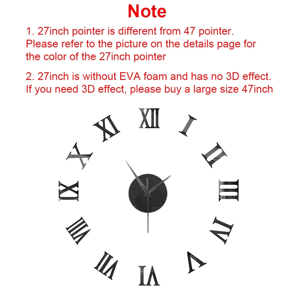 Reloj de pared 3D DIY, relojes de pared grandes, pegatinas de espejo acrílico para sala de estar moderna, reloj de cuarzo autoadhesivo, decoración silenciosa para el hogar Reloj de pared 3D DIY, relojes de pared grandes, pegatinas de espejo acrílico para sala de estar moderna, reloj de cuarzo autoadhesivo, decoración silenciosa para el hogar